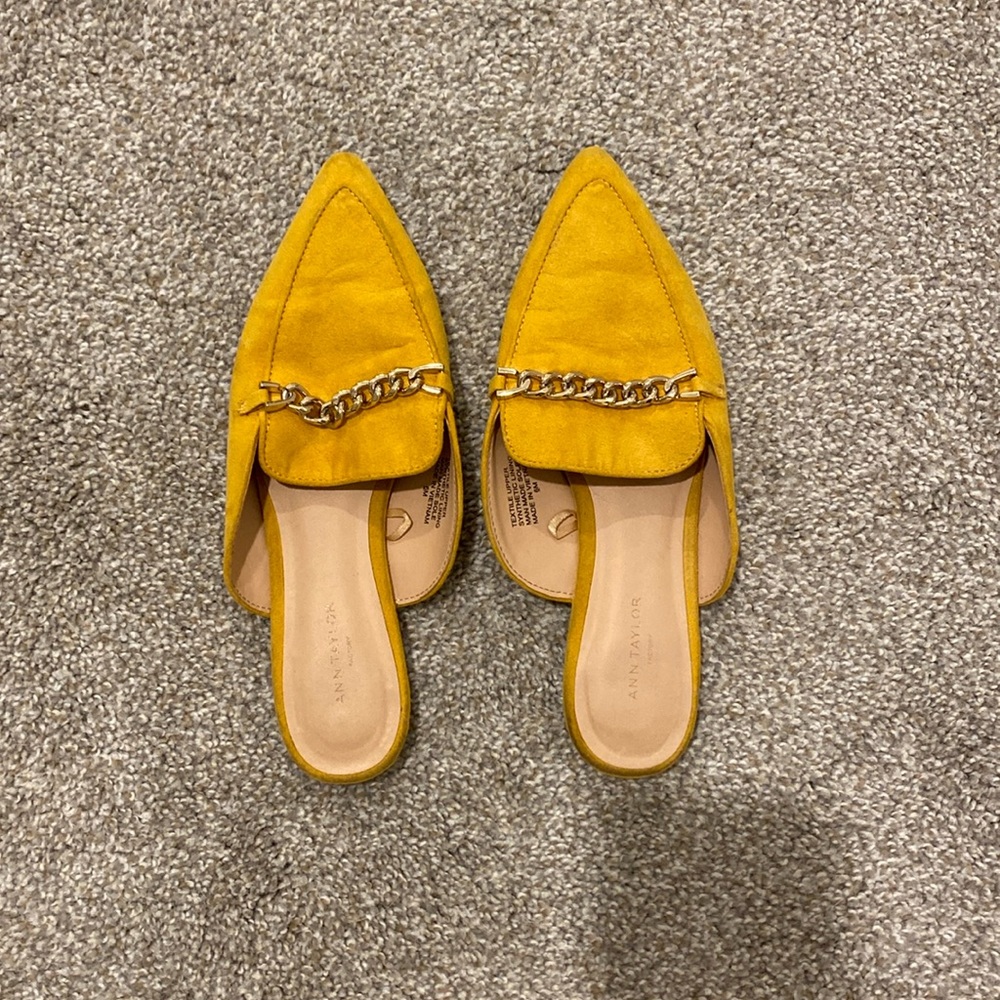 Ann Taylor Yellow Loafers
